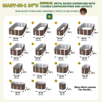 growth bed, saddlebrown