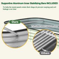 Veikous Modular Garden Beds with Bars