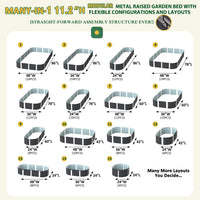 Modular many in one raised garden bed kit