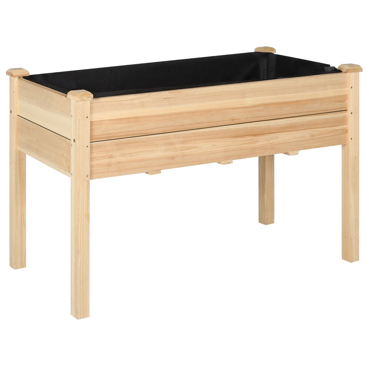 Elevated Planter with Drainage Holes, burlywood