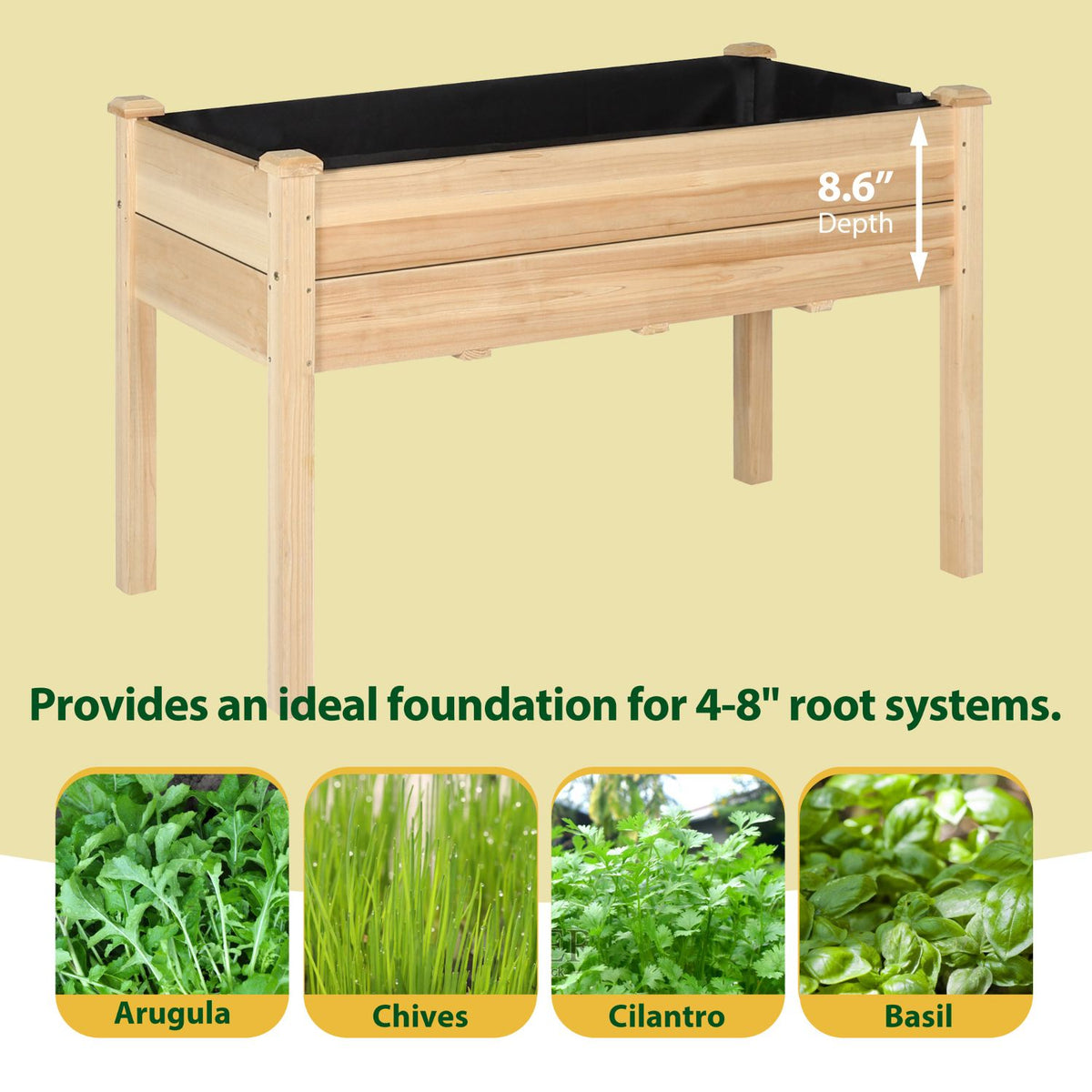 Veikous Wood Planter Box