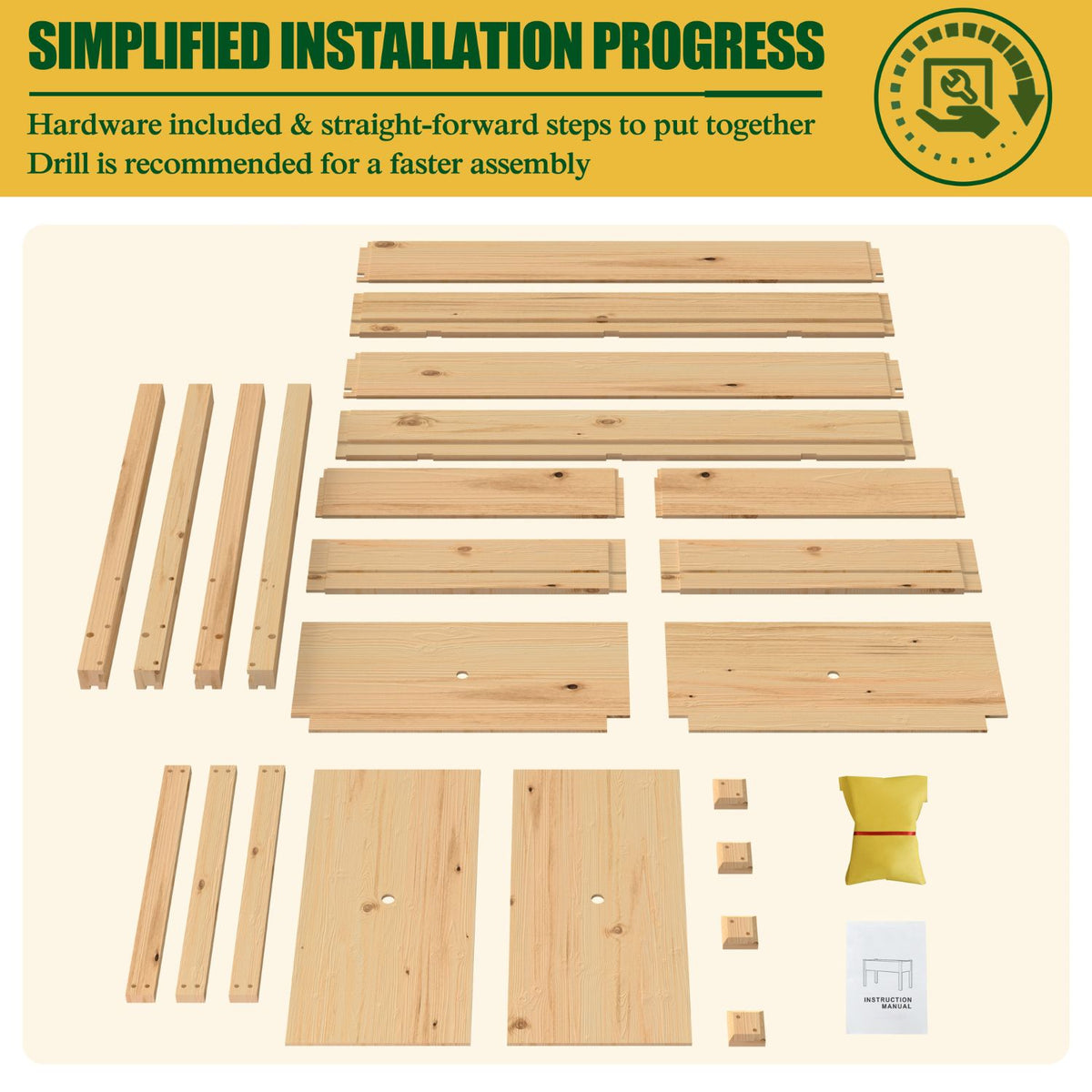 Raised bed planter box
