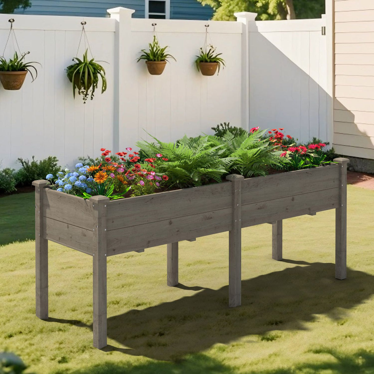 raised planter box for vegetables