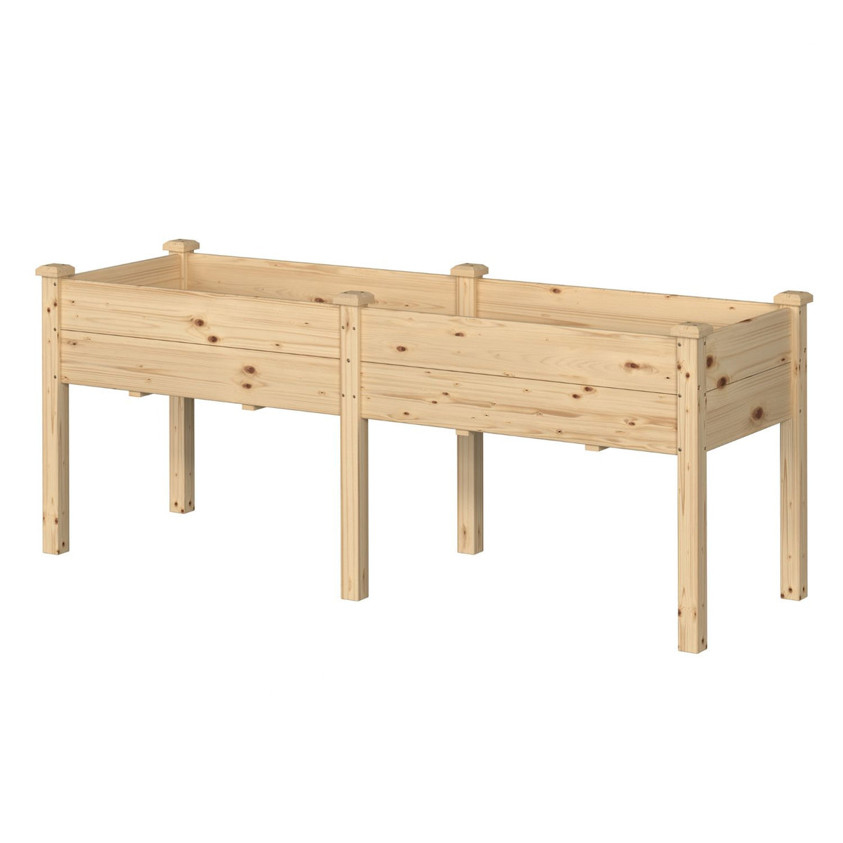 Rectangular Wood Planter Box