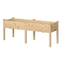 Rectangular Wood Planter Box