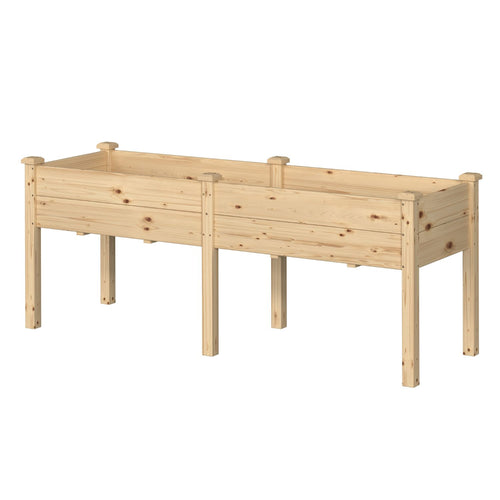 Rectangular Wood Planter Box