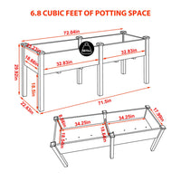 elevated garden planter with legs