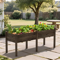 Saddlebrown Planter Box with Legs