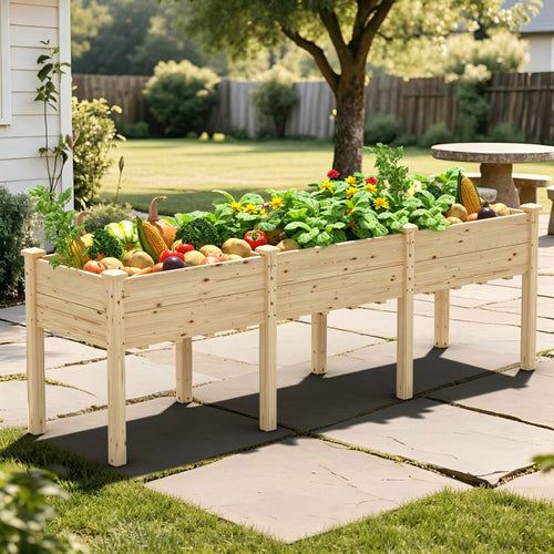 Cedar Raised Garden Bed for Backyard