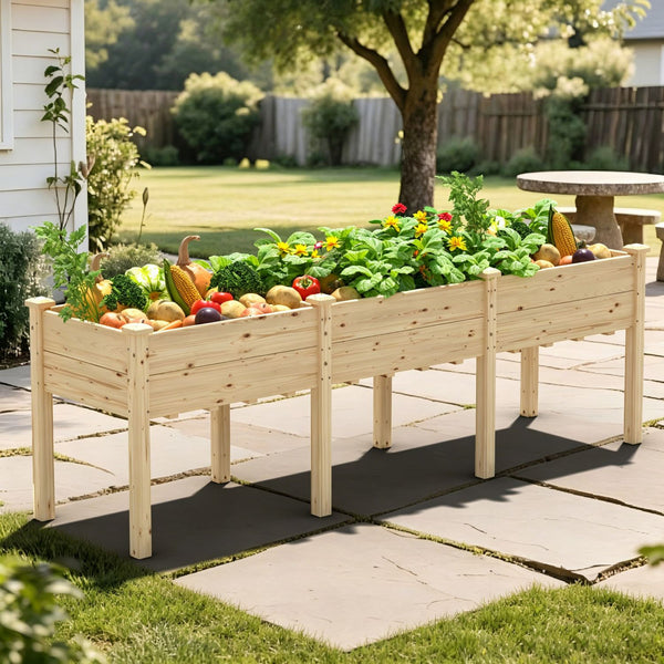 Cedar Raised Garden Bed for Backyard