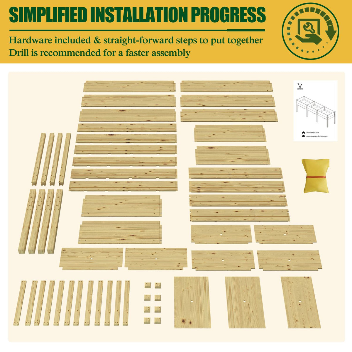 Easy Assembly Raised Garden Bed