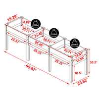 Cedar Planter Box from Veikous, Holds up to 990lbs