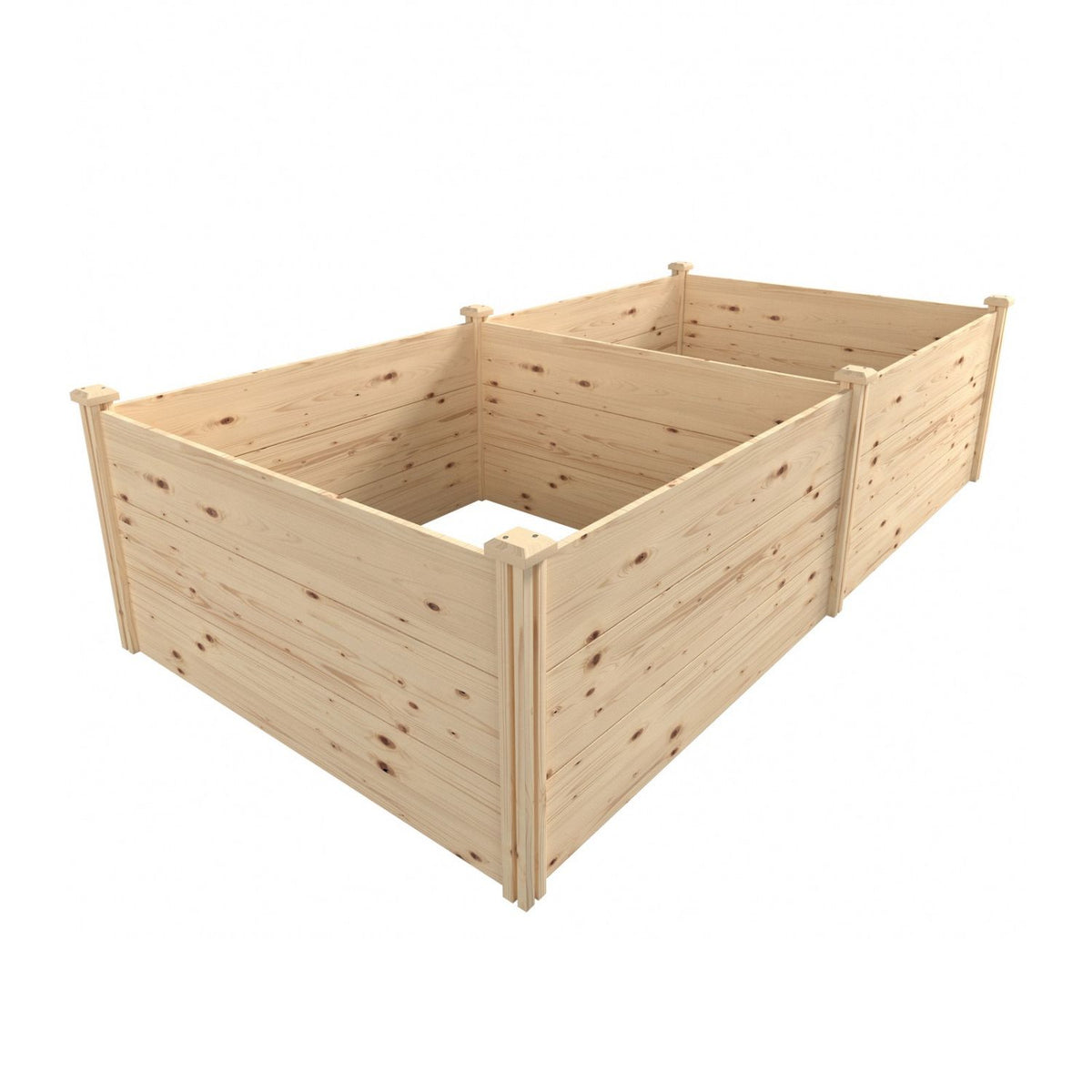 Veikous 4x8 Raised Bed, Large Wooden Beds for Garden, Plant Vegetables, Flowers, Herbs