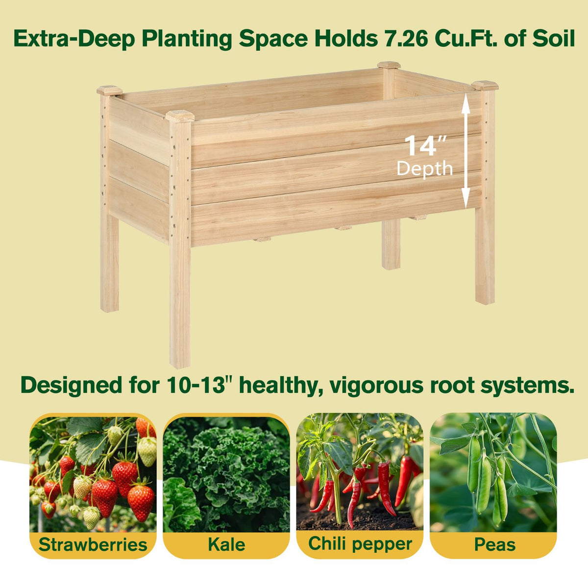 Waist high garden bed