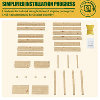 cedar elevated garden bed simplified assembly