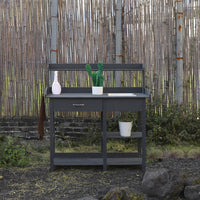 Garden Potting Table, Gray