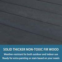 Fir wood flower potting table