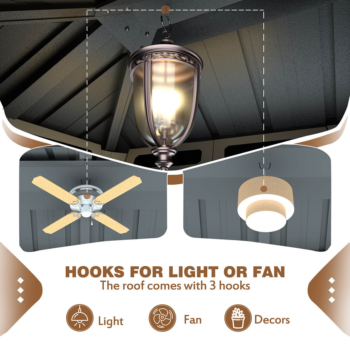 12ft Aluminum Patio Gazebo