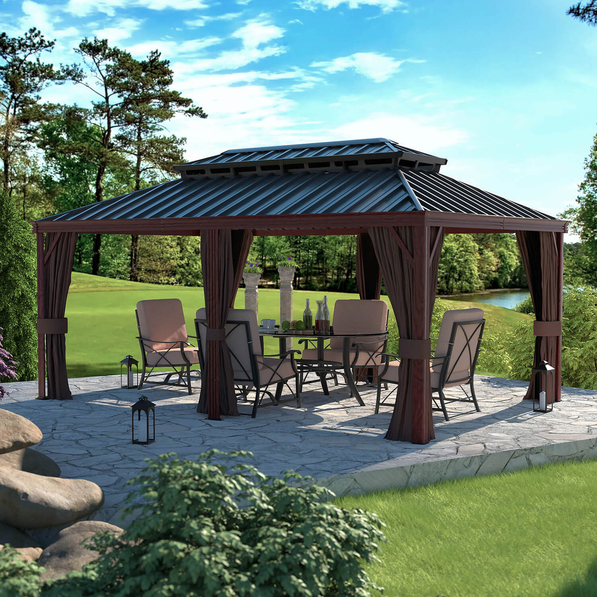 Aluminum Patio Gazebo 12 x 20