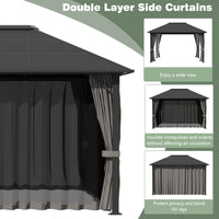 hardtop screened gazebo