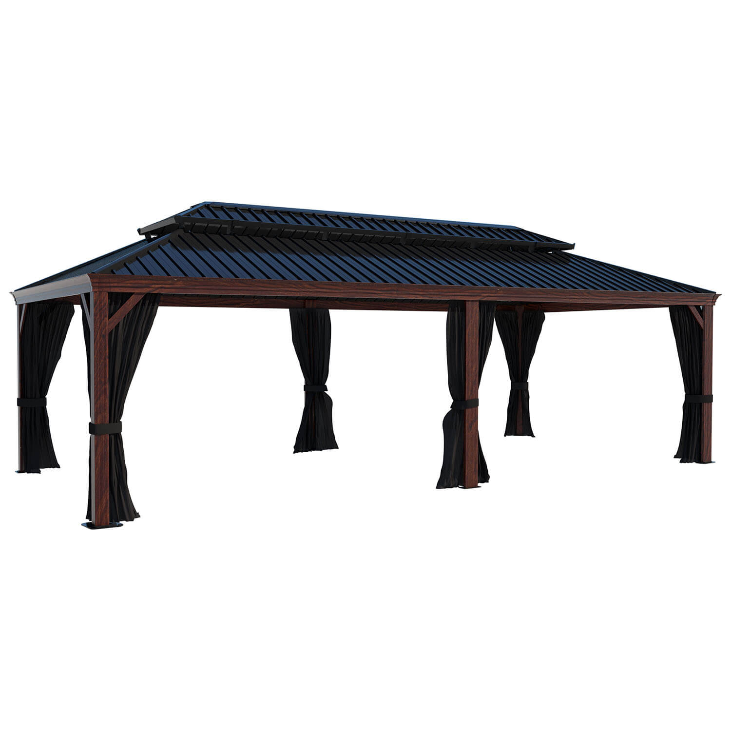 ペゴパ 14X24 Hardtop Gazebo with Galvanized Steel Double Roof – Veikous