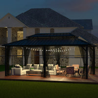 Weather proof hardtop gazebo
