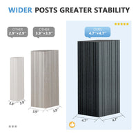 Veikous gazebo has 4.7" x 4.7" posts