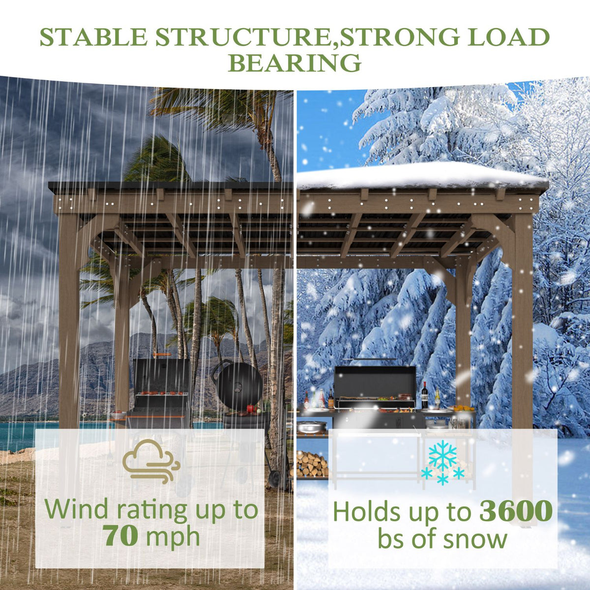 10X12 hardtop grill gazebo