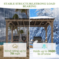 10X12 hardtop grill gazebo