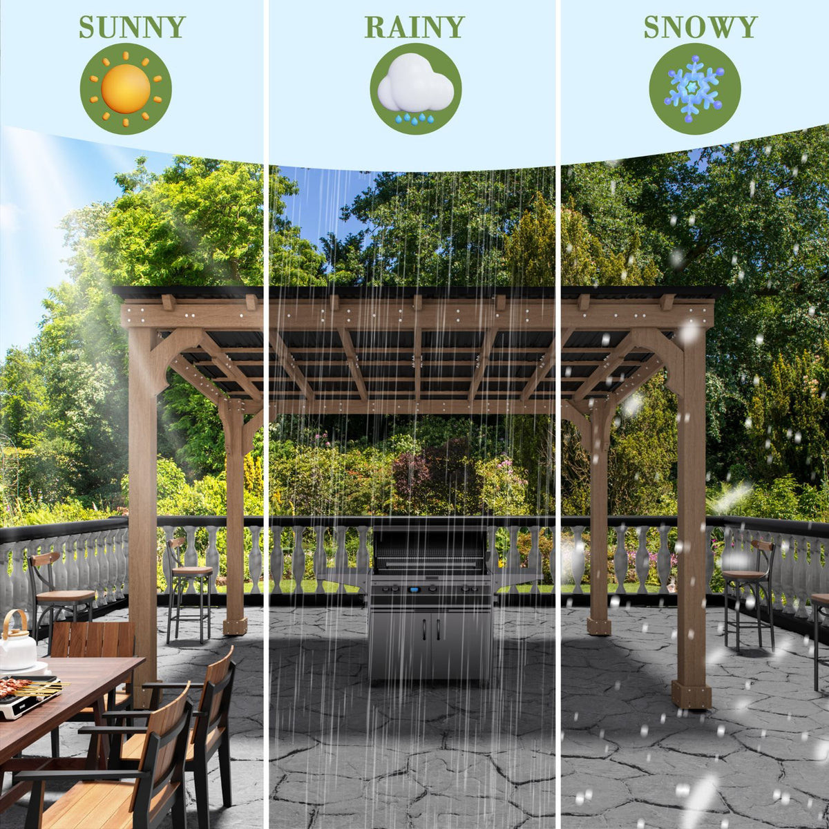 outdoor cooking shelter