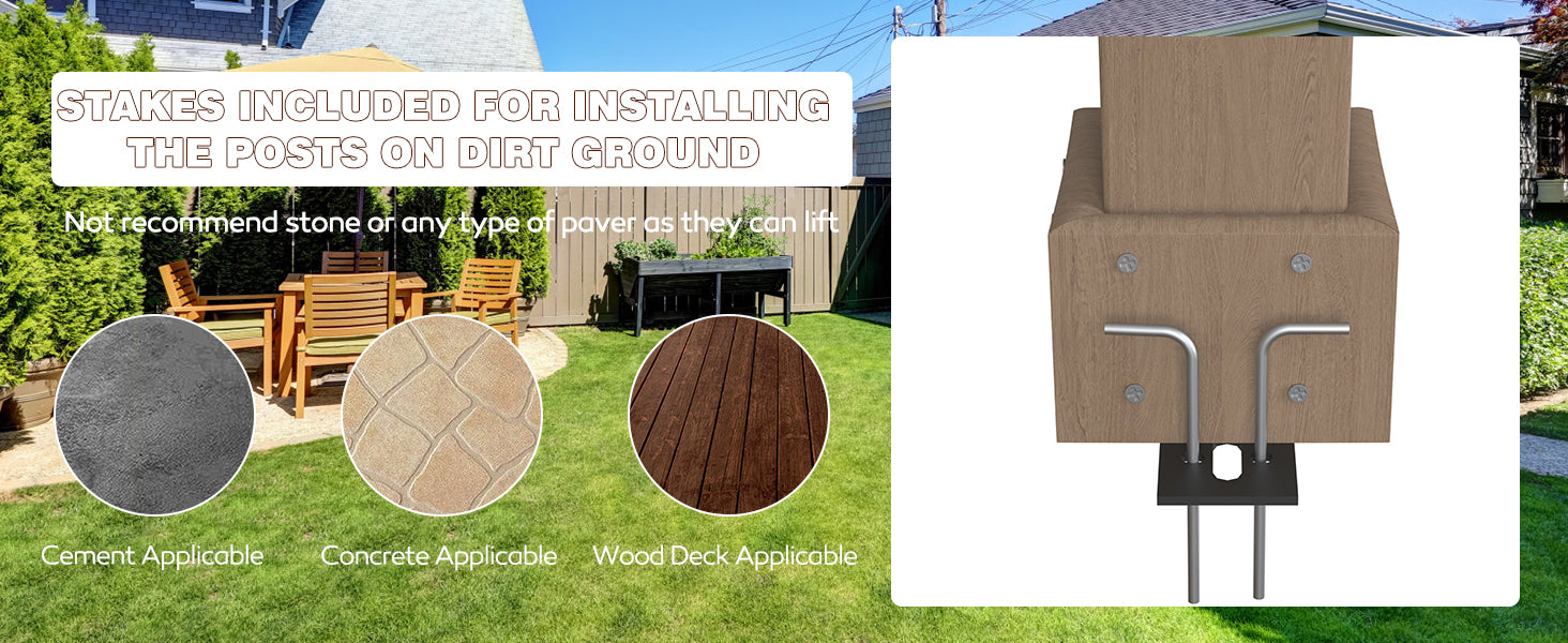 outdoor BBQ gazebo, stakes included