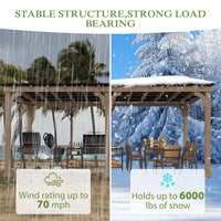 Veikous Wood Gazebo for Outdoor