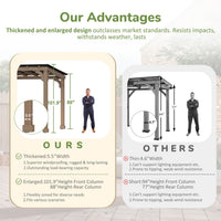 Veikous Hardtop Grill Gazebo