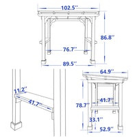 backyard grill pergola