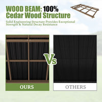 Cedar Wood Frame Gazebo