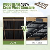 Cedar Wood Frame Gazebo