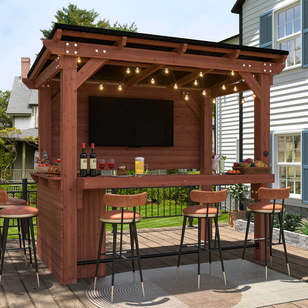 outdoor bar with gazebo