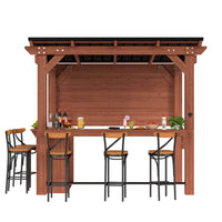 8.5ft x 6ft outdoor bar gazebo