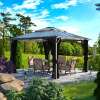hardtop polycarbonate gazebo