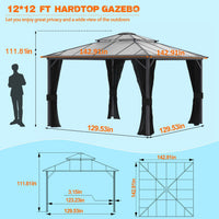 Aluminum Gazebo Transparent Roof