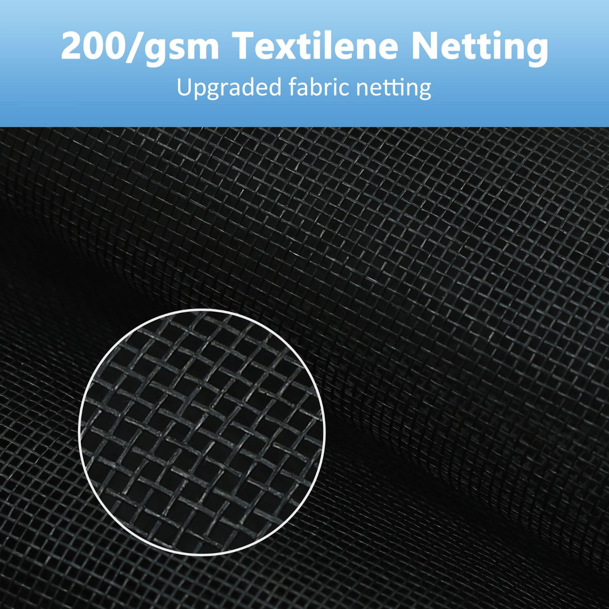 Gazebo with 200gsm Textilene Netting