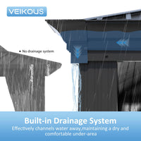 Aluminum Hardtop Gazebo with Drainage System