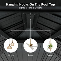 Veikous Hardtop Gazebo for Outdoor