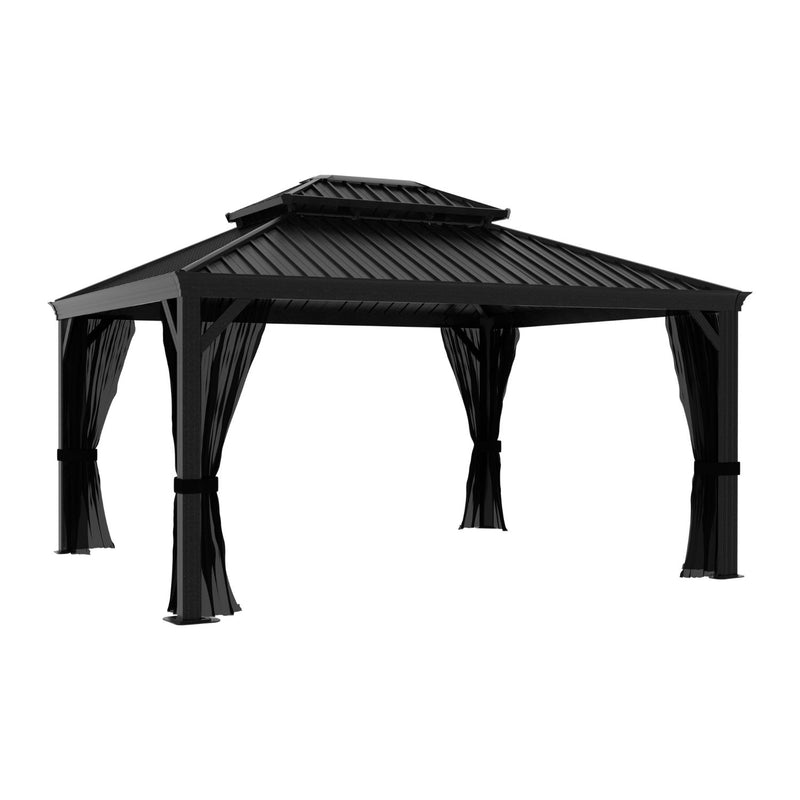 Hardtop Gazebo with Netting