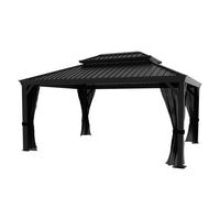 12x16 Hardtop Gazebo with Double Roof