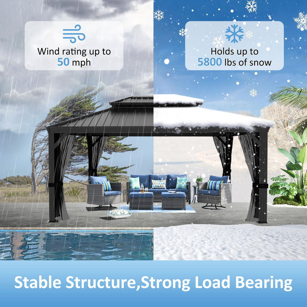 Hardtop Gazebo for Outdoor