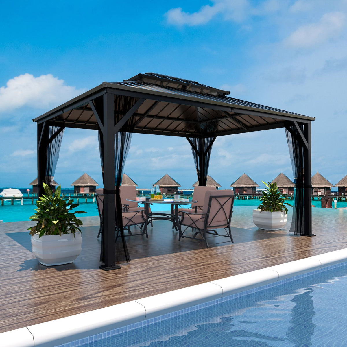 Aluminum Gazebo 10'x20'