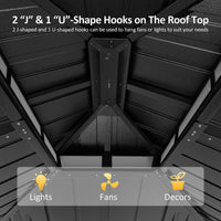 Aluminum Gazebo with Hanging Hooks