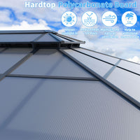 16ft hardtop polycarbonate gazebo
