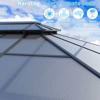 16ft hardtop polycarbonate gazebo